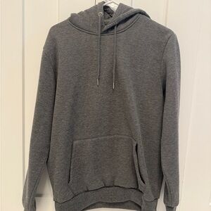 Forever 21 Gray Sweatshirt with Hood and Drawstring